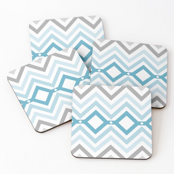 Item preview, Blue and Gray Zigzag Stripes  designed and sold by designlee.