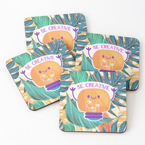 Item preview, Be creative in a unique way design with a leafy colorful background  designed and sold by Arteartz.