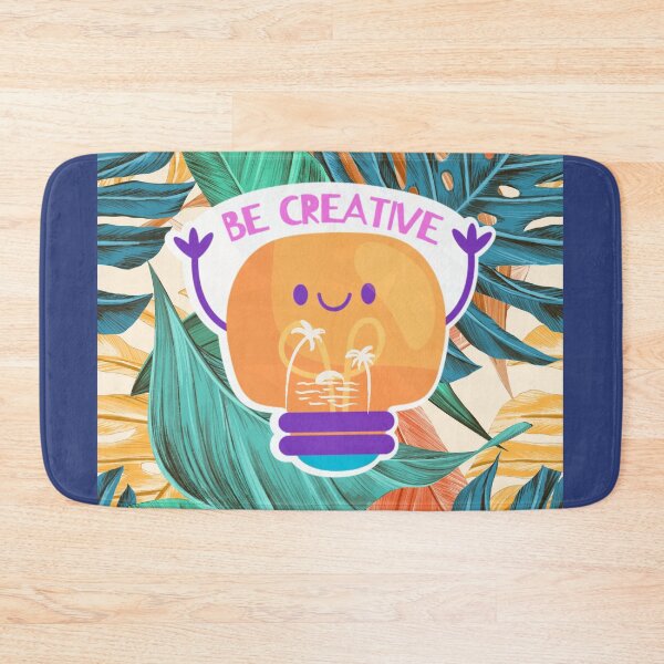 Item preview, Be creative in a unique way design with a leafy colorful background designed and sold by Arteartz.