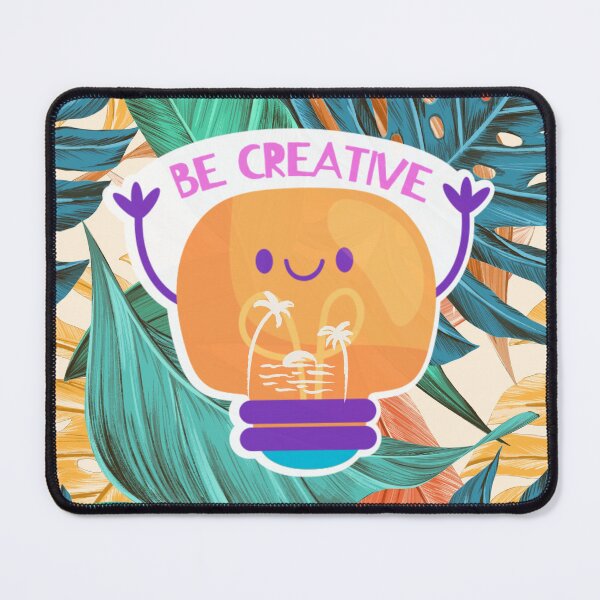 Item preview, Be creative in a unique way design with a leafy colorful background  designed and sold by Arteartz.