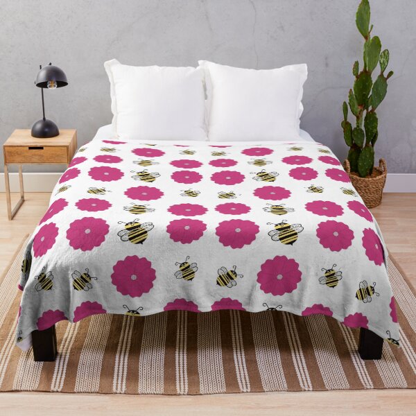 Item preview, Flores rosas con abejorros designed and sold by FlippinTurtles.