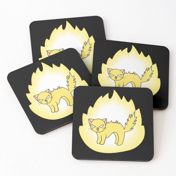 Artikelvorschau, Super-Saiyajin-Katze lustig entworfen und verkauft von MerchSenpai.