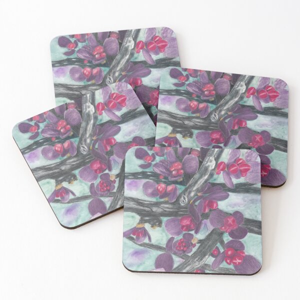 Item preview, Barberry Shrub Spring Buds with Background designed and sold by The Elderberry Blossom.
