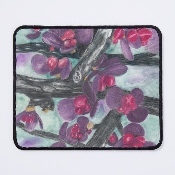Item preview, Barberry Shrub Spring Buds with Background designed and sold by The Elderberry Blossom.