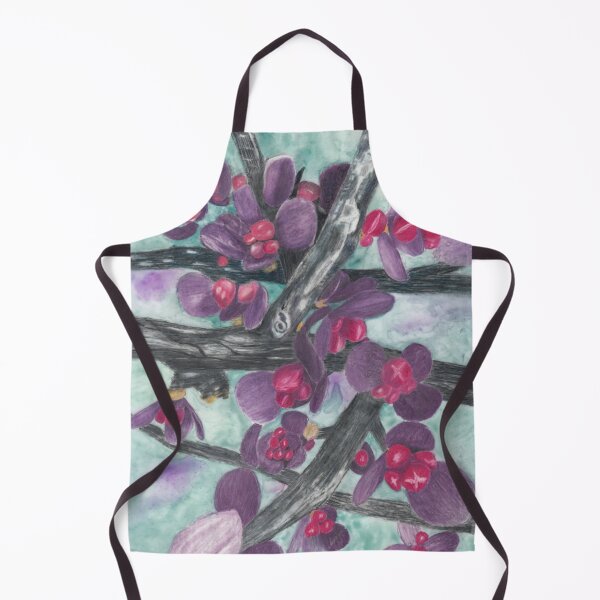 Item preview, Barberry Shrub Spring Buds with Background designed and sold by The Elderberry Blossom.