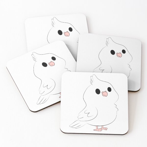 Item preview, Chubby Albinos Cockatiel  designed and sold by istoriadesign.