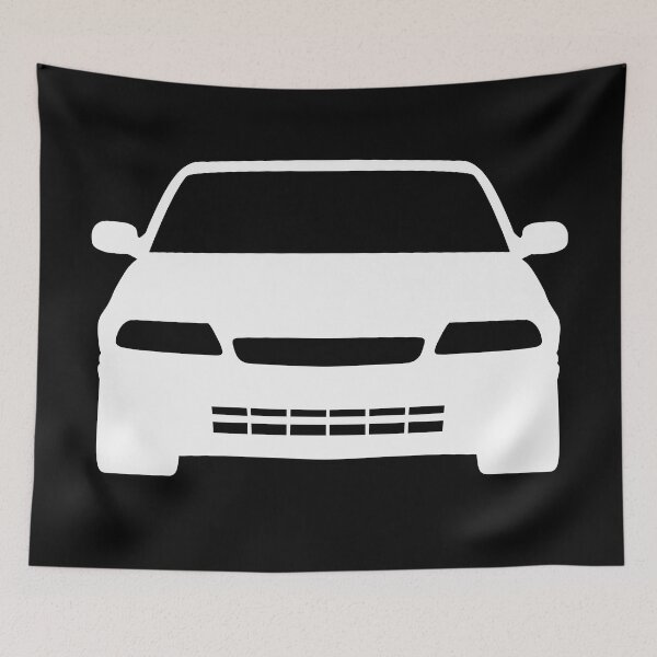 Item preview, Opel Vauxhal Holden Astra F 1992-2002 white silhouette designed and sold by EdimDesign.