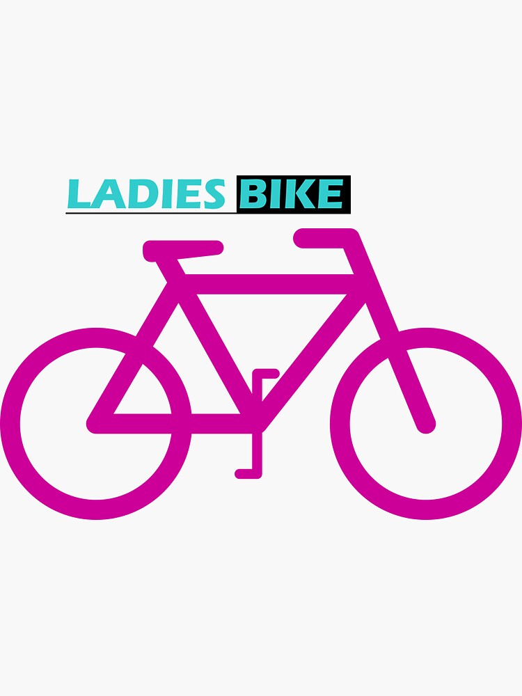 "LADIES BIKE" Sticker for Sale by ComeandSeeNow Redbubble
