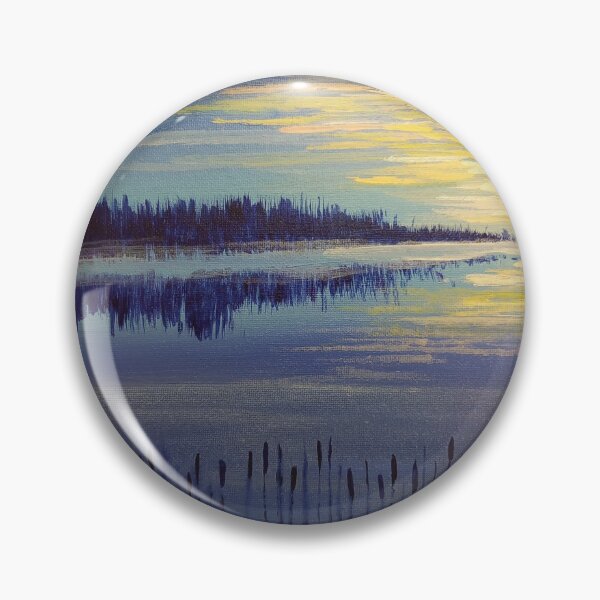 Item preview, Misty Lake at Dawn  designed and sold by LinaPark-Art.