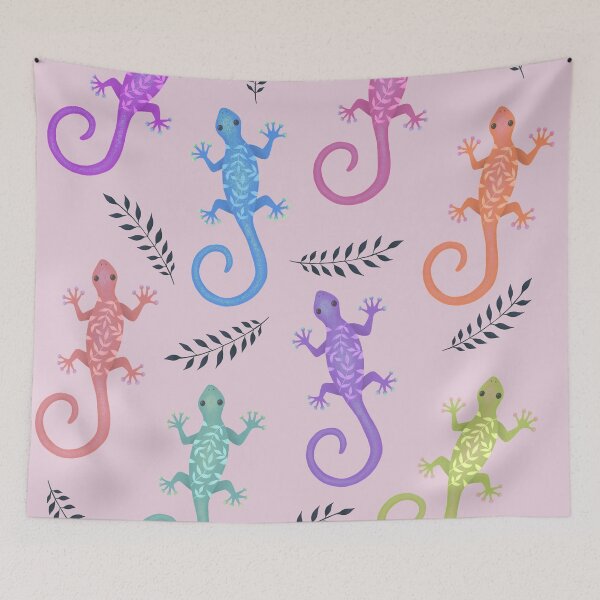 Item preview, Colorful Gecko Pattern designed and sold by HappyLifeCreate.