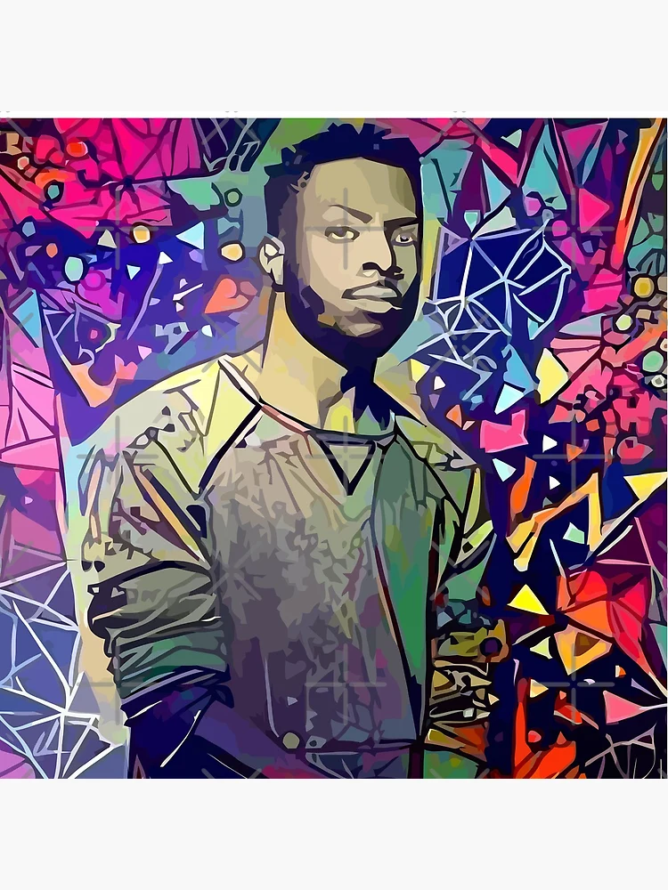 Thumbnail 4 of 4, Clock, Abstract Isaiah Rashad designed and sold by stilldan97.