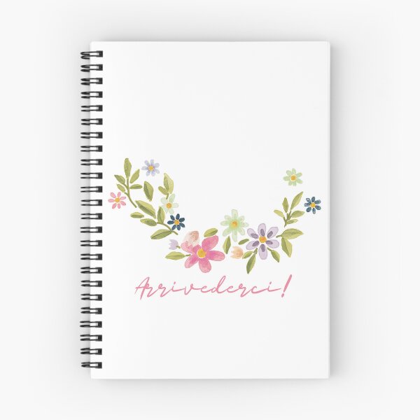 Item preview, Arriverderci - floral quote - beautiful flowers designed and sold by boomantique.