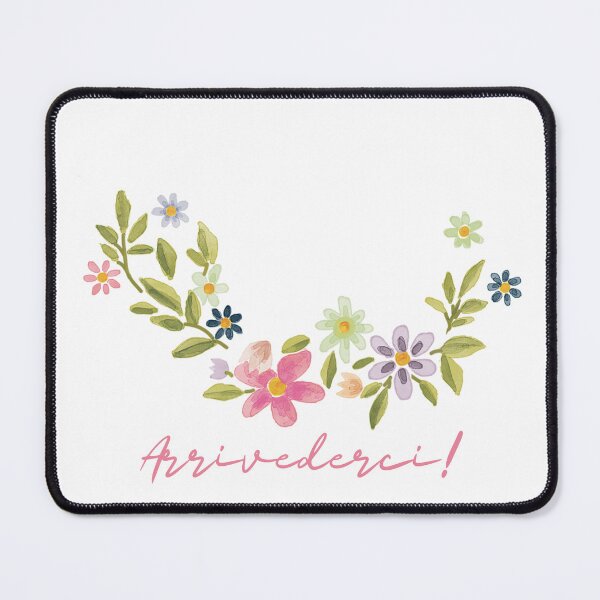 Item preview, Arriverderci - floral quote - beautiful flowers designed and sold by boomantique.