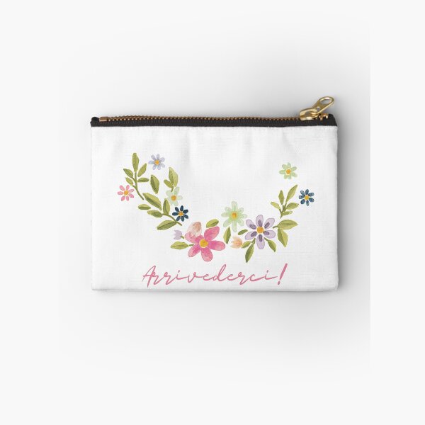 Item preview, Arriverderci - floral quote - beautiful flowers designed and sold by boomantique.