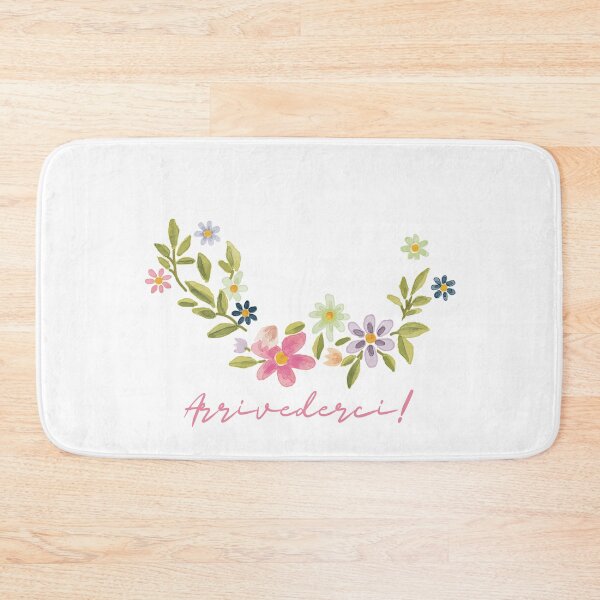 Item preview, Arriverderci - floral quote - beautiful flowers designed and sold by boomantique.