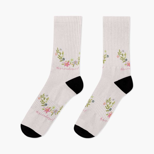 Item preview, Arriverderci - floral quote - beautiful flowers designed and sold by boomantique.