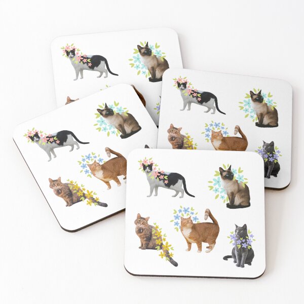 Item preview, flower kitties designed and sold by Vaeya.