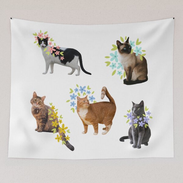 Item preview, flower kitties designed and sold by Vaeya.