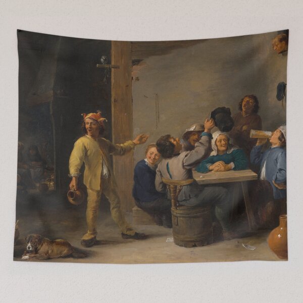 Item preview, Peasants Celebrating Twelfth Night | David Teniers the Younger | 1635 Renaissance Art designed and sold by CJET.