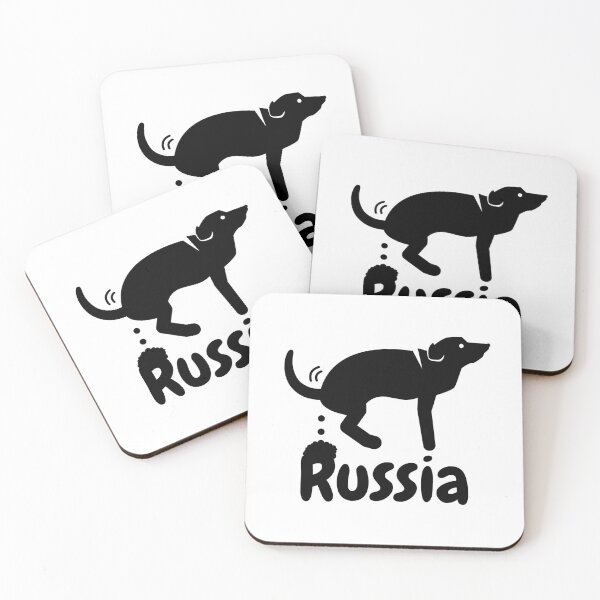 Item preview, Dog Pooping Russia designed and sold by KomarDesigns.