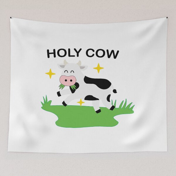 Item preview, Holy Cow Funny Cute Design designed and sold by DeliveryGeorge.