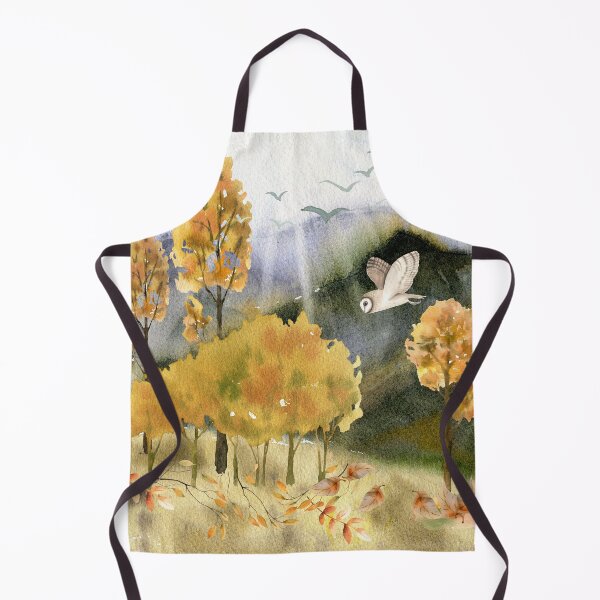 Item preview, Watercolor Autumn Mountains designed and sold by HappyLifeCreate.