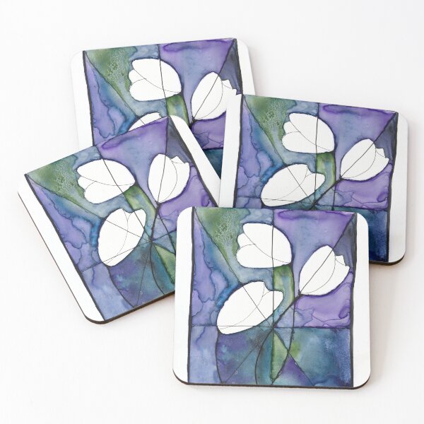 Item preview, Tulips in a Stained Glass Window designed and sold by The Elderberry Blossom.