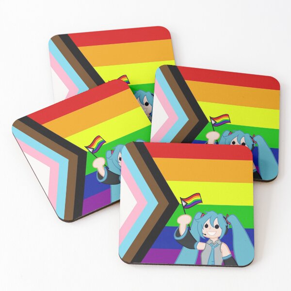 Item preview, Progress Flag Miku Hatsune designed and sold by Vee-s-World-111.