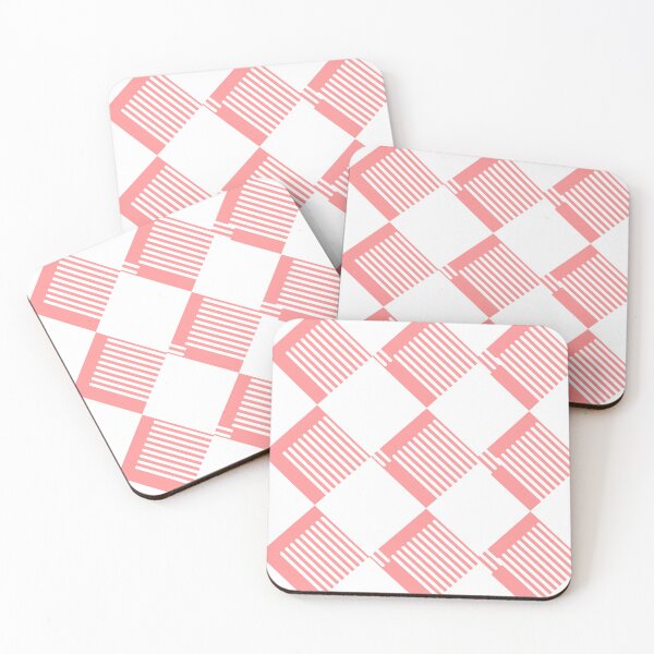 Item preview, Checkered Squares Cubes Ornamentation Geometry Shapes Pink Cute Summer Spring Colors designed and sold by WORLD-SOFIA.