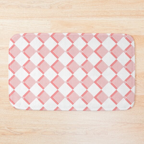 Item preview, Checkered Squares Cubes Ornamentation Geometry Shapes Pink Cute Summer Spring Colors designed and sold by WORLD-SOFIA.