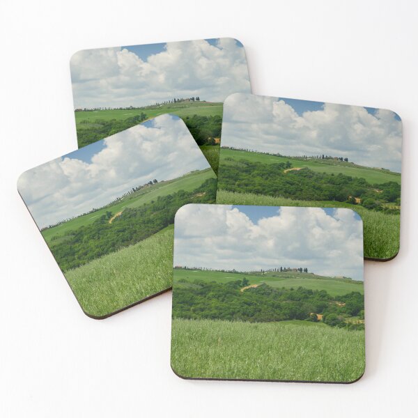 Item preview, Panorama of green Tuscan fields in late summer  designed and sold by Dolfilms.