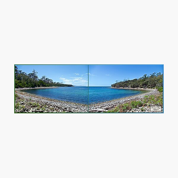 TASMAN OBELISK ~ D1G1TAL-M00DZ ~ Tasman Bay Diptych by tasmanianartist Photographic Print