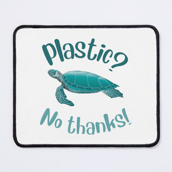Item preview, Plastic? No thanks sea turtle designed and sold by LukjanovArt.