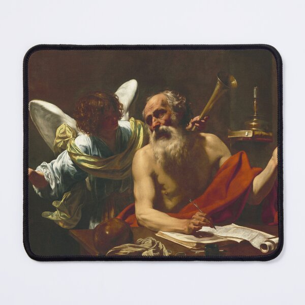 Item preview, Saint Jerome and the Angel | Simon Vouet | 1625 Renaissance Christian Art designed and sold by CJET.