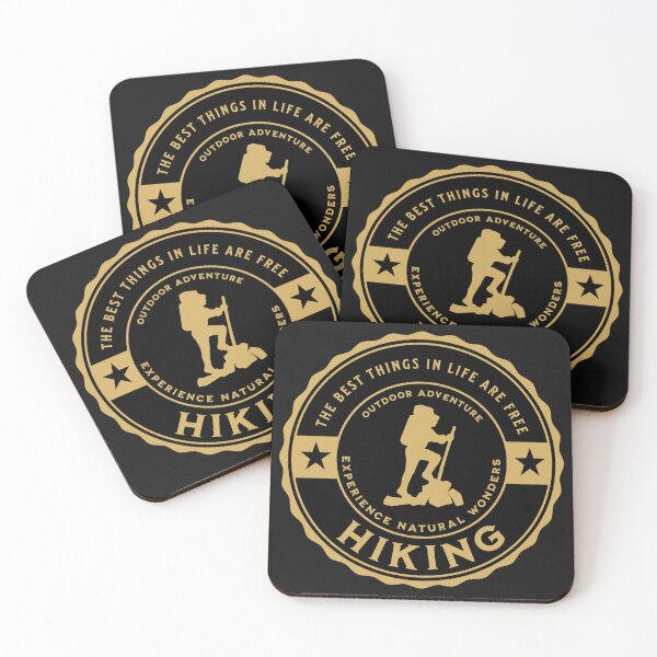 Item preview, Hiker The best things in life are free Hiking designed and sold by CattlettArt.