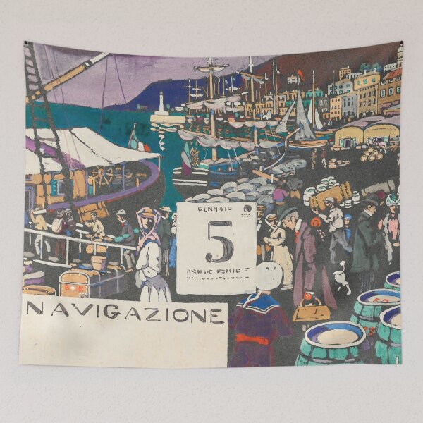 Item preview, Wassily Kandinsky Entwurf Für Ein Schiffsplakat (Study For A Ship Poster) (1906) designed and sold by TeeARTHY.