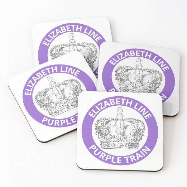 Item preview, Elizabeth Line Purple Train with Crown designed and sold by LoloTrends.