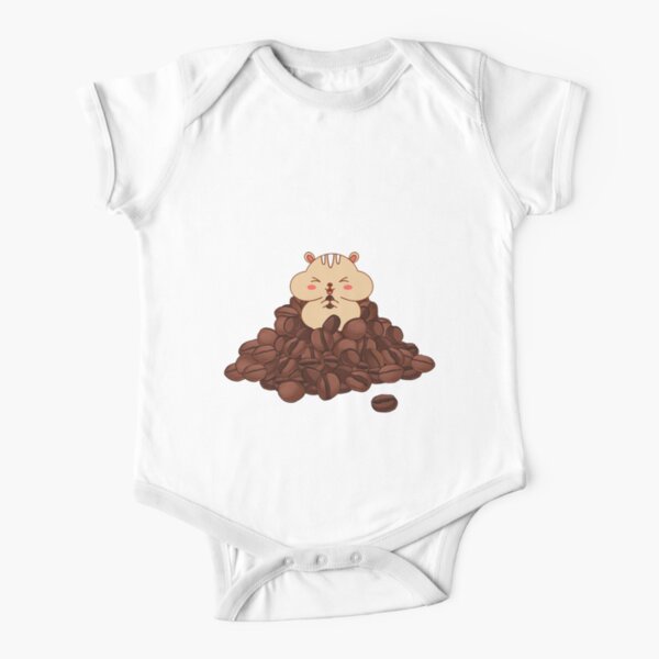 All I Need is Coffee Next To My Hamster Short Sleeve Baby One-Piece