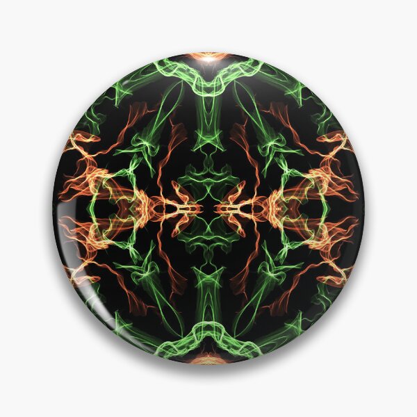 Item preview, Liquid Light Series #124 ~ Green And Orange Abstract Fractal Pattern designed and sold by Ascension Vibrations.