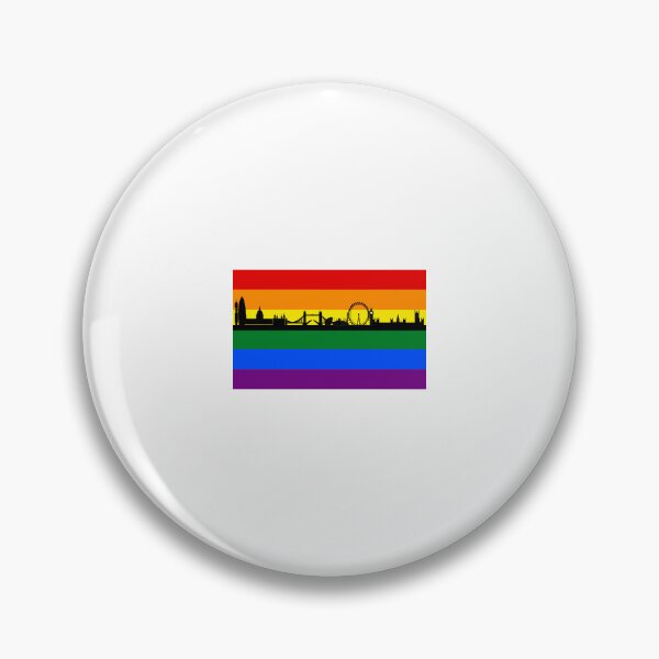 Item preview, Pride London Skyline Rainbow Flag designed and sold by Inspirationmotivation.