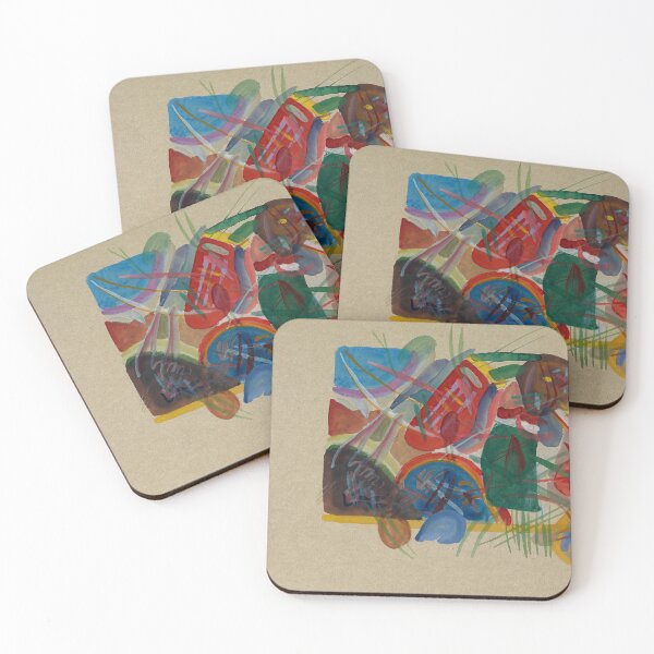 Item preview, Wassily Kandinsky Aquarell ‘Mit Wald und Regenbogen’ (1913) designed and sold by TeeARTHY.