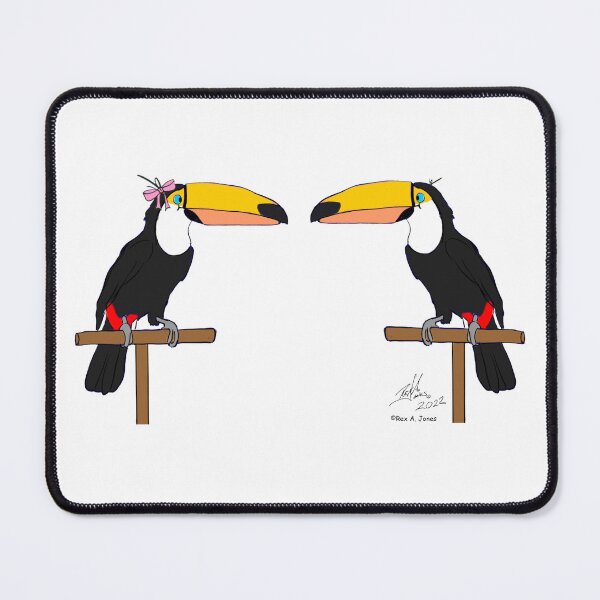 Item preview, Crazy Bird Man with Toucans designed and sold by Laughing Parrot Studio.
