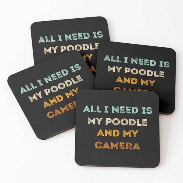 Item preview, Funny Photographer Gifts: All I Need Is My Poodle And My Camera, Photography Lovers designed and sold by AMINE  ★★★★★.