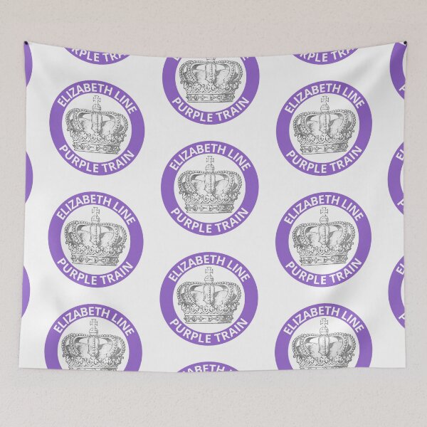 Item preview, Elizabeth Line Purple Train with Crown designed and sold by LoloTrends.