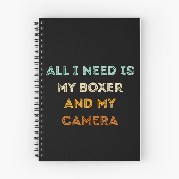 Item preview, Funny Photographer Gifts: All I Need Is My Boxer And My Camera, Photography Lovers designed and sold by AMINE  ★★★★★.