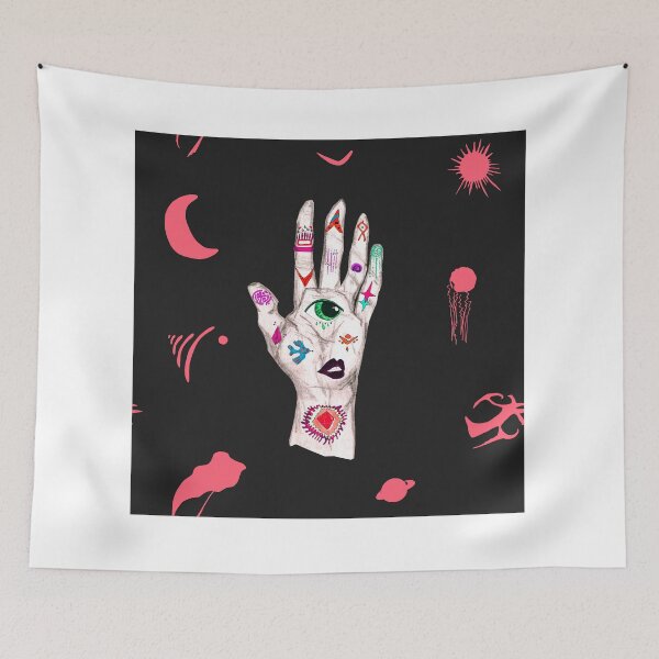 Item preview, Illustration of a hand with an eye. Palmistry and mysticism designed and sold by Anastasiia Yurevych.