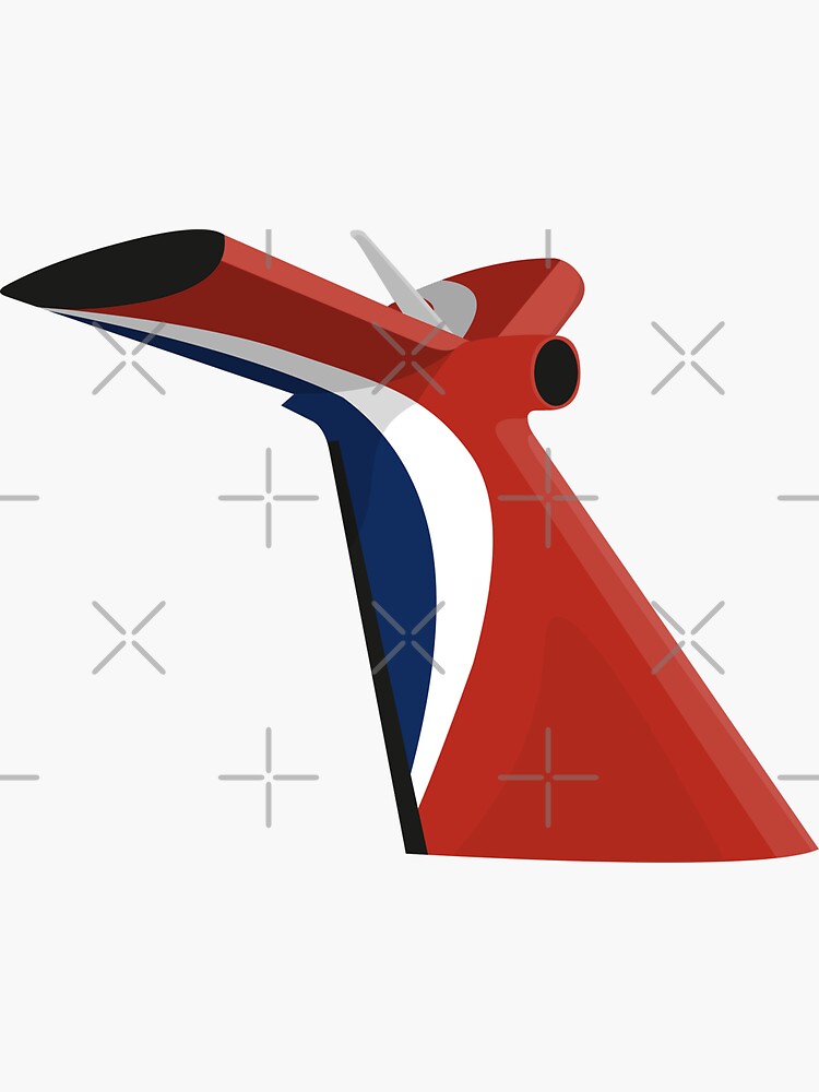 "Carnival Cruise Ship Funnel" Sticker for Sale by Engicians Redbubble