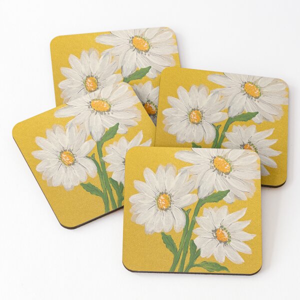Item preview, Daisies on yellow  designed and sold by ARendered.
