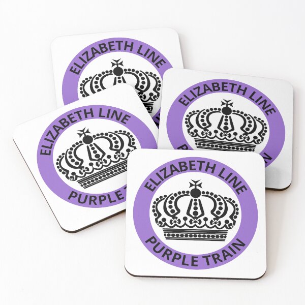 Item preview, Elizabeth Line Purple Train with Crown designed and sold by LoloTrends.