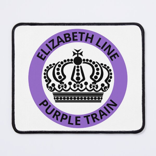 Item preview, Elizabeth Line Purple Train with Crown designed and sold by LoloTrends.